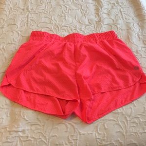 GAP bright orange mesh shorts